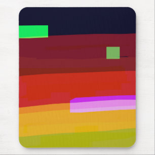 Rainbow Abstract Art Mouse Pad