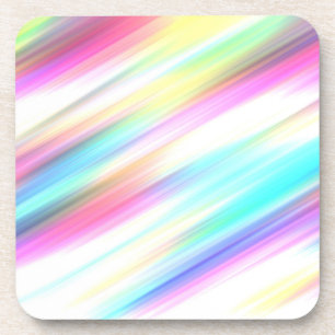 rainbow abstract coaster