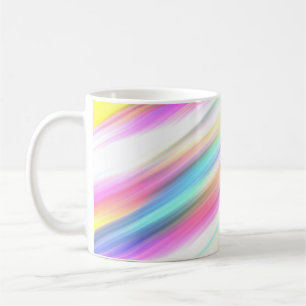 rainbow abstract coffee mug