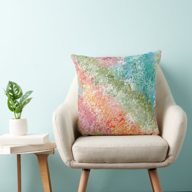 Rainbow Abstract Cushion (Chair)