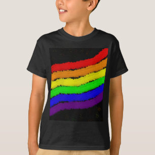 Rainbow abstract design by Moma T-Shirt