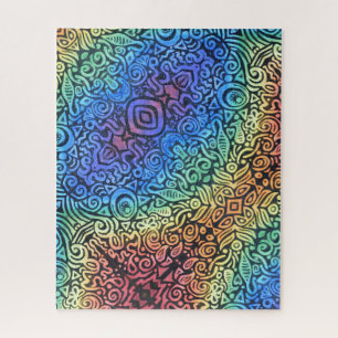 Rainbow Abstract Jigsaw Puzzle