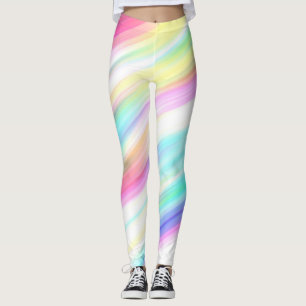 rainbow abstract leggings