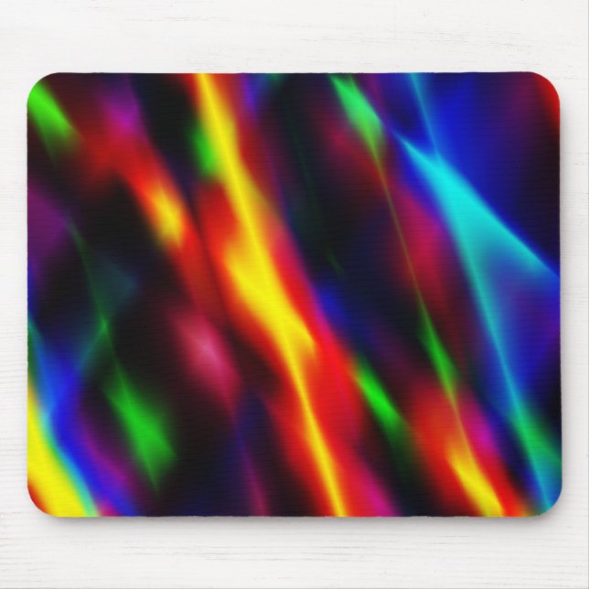 Rainbow Abstract Mouse Pad (Front)