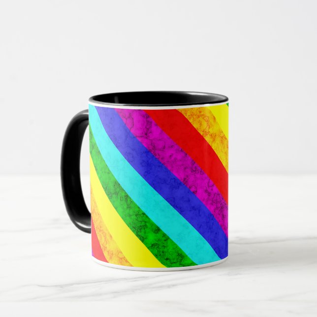 Rainbow abstract pattern , mug (Front Left)