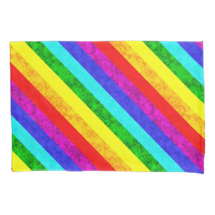 Rainbow abstract pattern  pillowcase