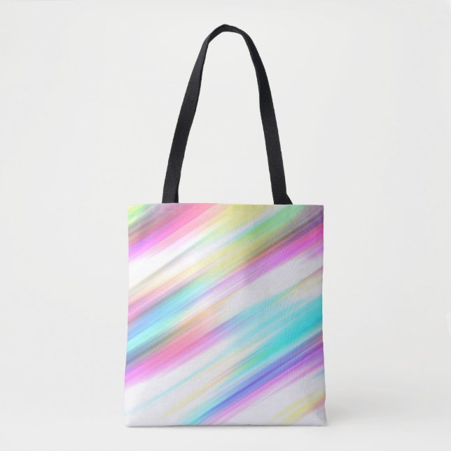 rainbow abstract tote bag (Front)