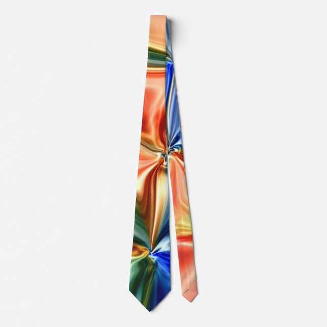 Rainbow abstraction  tie (Front)