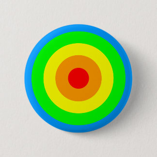 Rainbow Acid Circles 6 Cm Round Badge