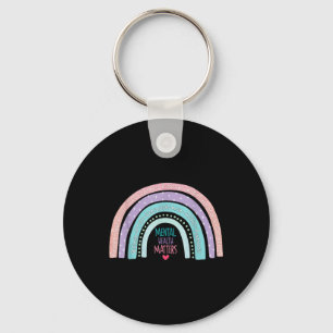 Rainbow Adhd Mental Health Awareness Month Key Ring