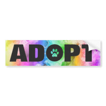 Rainbow Adopt Pawprint