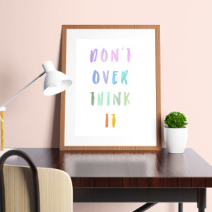 Rainbow Affirmation Kids Nursery  Poster