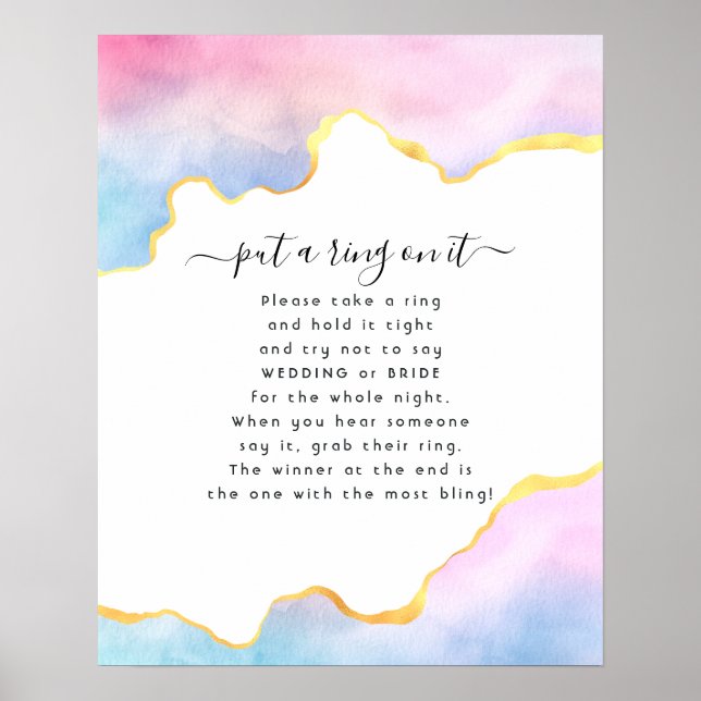 Rainbow Agate Put a Ring On It Game Poster (Front)