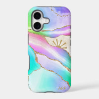 *~* Rainbow Agate Sun Gold Star Dust Pastel