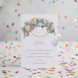 Rainbow Air Balloon Baby Shower Guessing Game