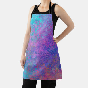 Rainbow Alcohol Ink, Bright Colourful Abstract Apron