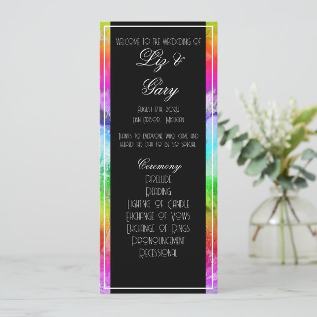 Rainbow Alcohol Ink Watercolor Program (Standing Front)