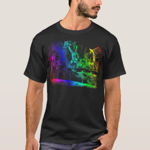Rainbow Alice in Wonderland Hatter Tea Party T-Shirt