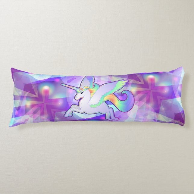 Rainbow Alicorn Body Cushion (Front)