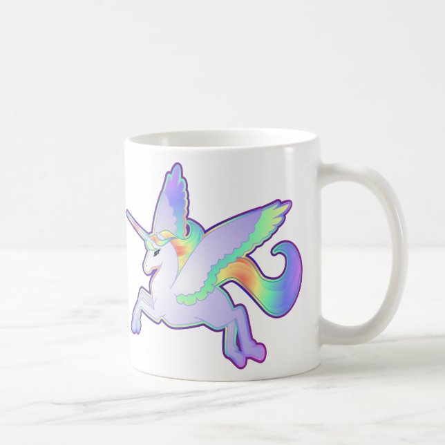 Rainbow Alicorn Coffee Mug (Right)