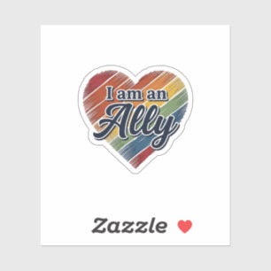 Rainbow Ally Heart Vector Shirt Design_1