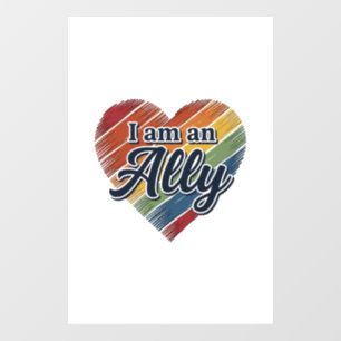 Rainbow Ally Heart Vector Shirt Design_1