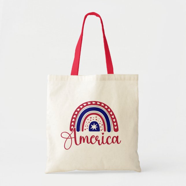 Rainbow America  Tote Bag (Front)
