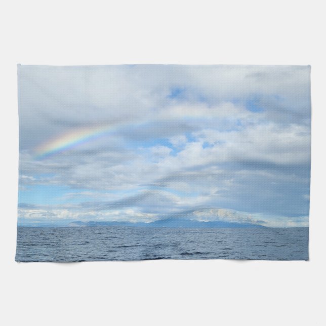 Rainbow Anacapa Island Tea Towel (Horizontal)