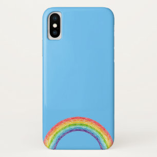 Rainbow and blue sky iPhone x case