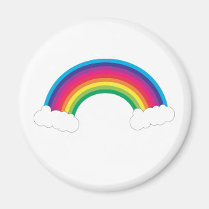 Rainbow and Clouds Cute Magnet