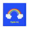 Rainbow and Clouds Personalised Name Gift