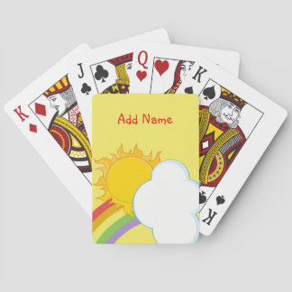 Rainbow and Clouds Playing Cards
