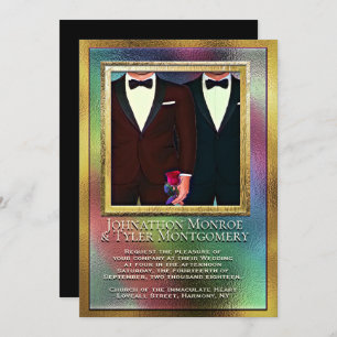 Rainbow and Gay Wedding Invitation