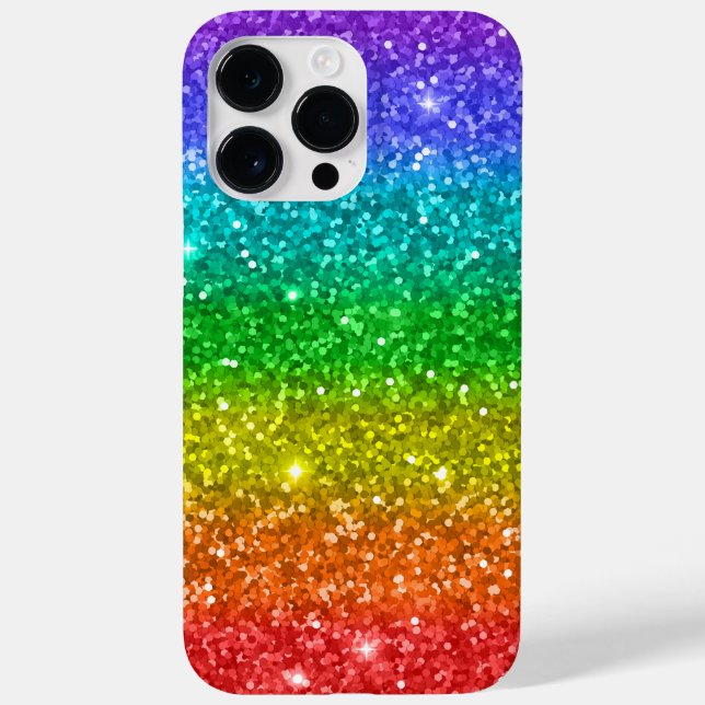 Rainbow and Glitter Case-Mate iPhone Case (Back)