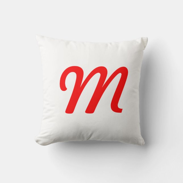 Rainbow and Monogram Cushion (Front)