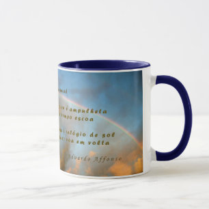 Rainbow and poem, mug