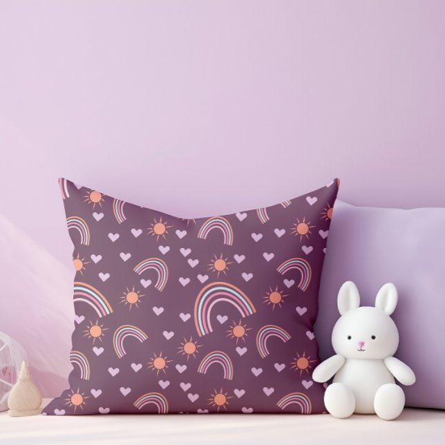 Rainbow and sunshine cushion (Creator Uploaded)