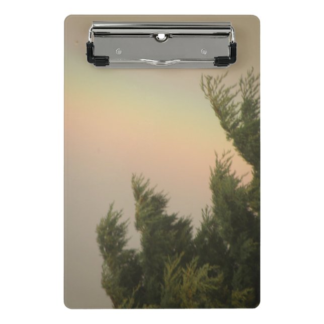 Rainbow and Trees Mini Clipboard (Front)