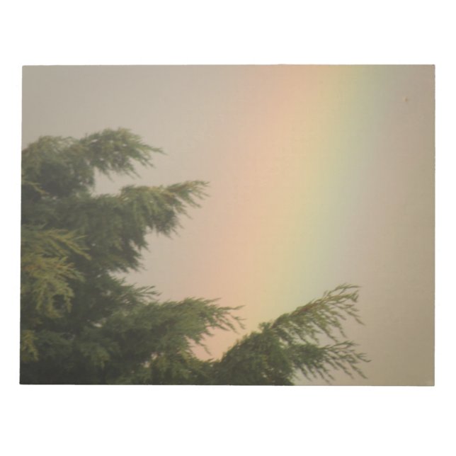 Rainbow and Trees Notepad (Front)