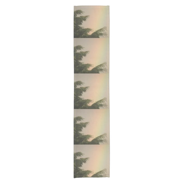 Rainbow and Trees Table Runner (Front)