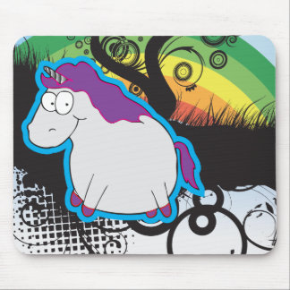 Rainbow And Unicorn Mousepad