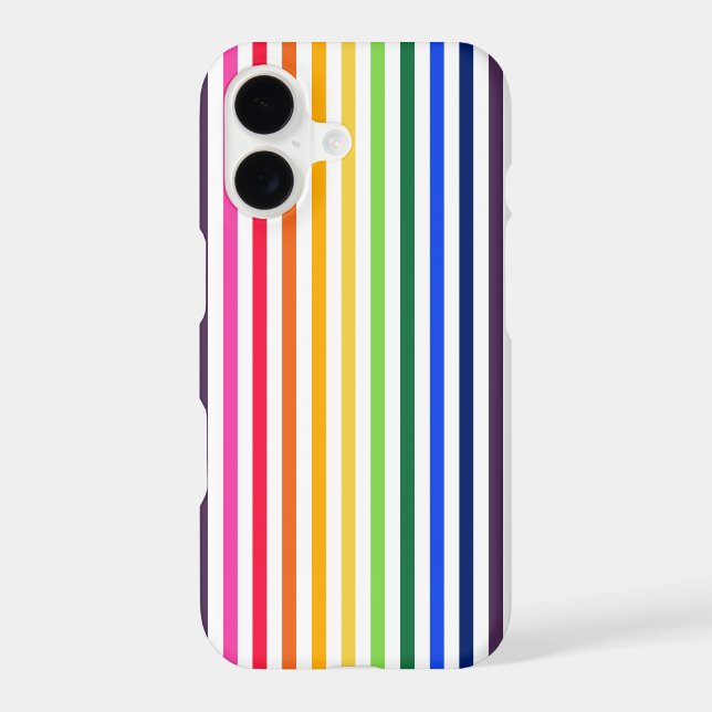 Rainbow and white stripes (Back)