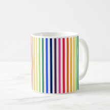 Rainbow and white stripes
