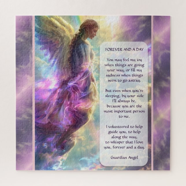 Rainbow Angel and Poem Jigsaw Puzzle (Vertical)