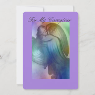 Rainbow Angel - Caregiver Thank You Card