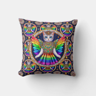Rainbow Angel Cat Cushion