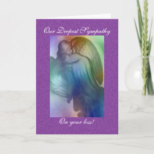 Rainbow Angel Sympathy Card