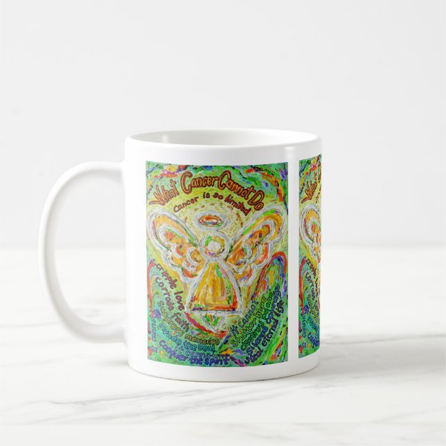 Rainbow Angel What Cancer Cannot Do Coffee Mug (Left)