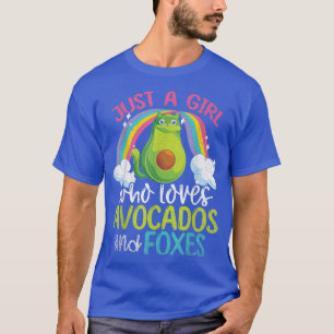 Rainbow Animal Just A Girl Who Loves Avocados And T-Shirt