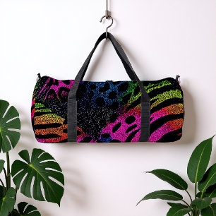Rainbow Animal Mashup Duffle Bag